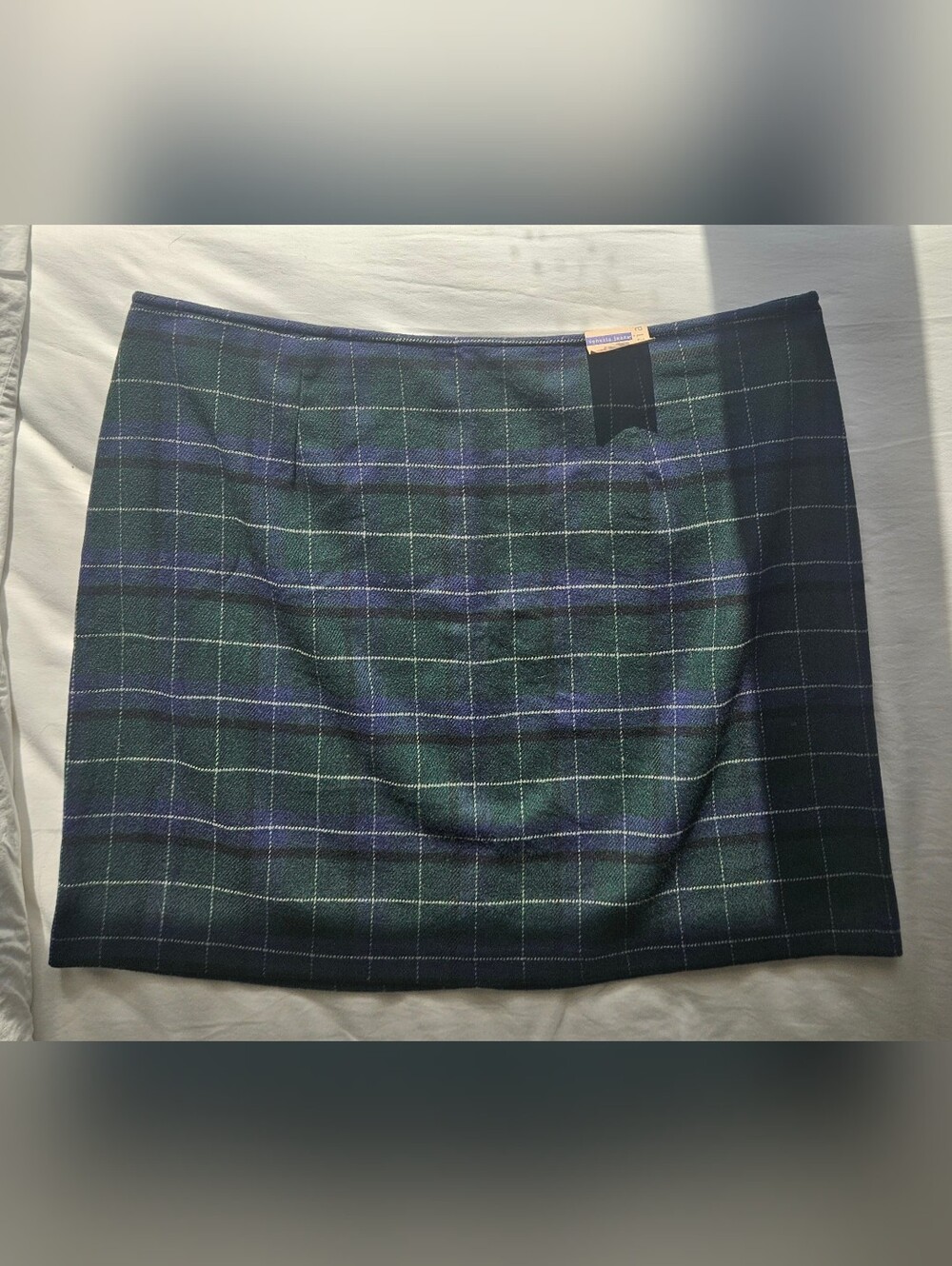NWT Vintage Lane Bryant Women's Plus Size 26 Plaid Mini Skirt